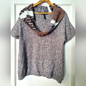 Cute Knit Cowl Sweater🤍💕